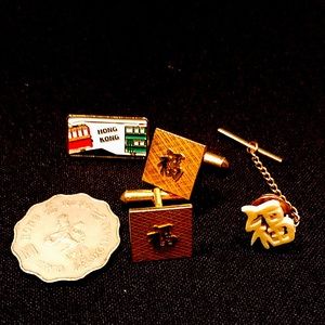 Sterling Gold, HK Cufflinks, Pin, Coin & Tie Tack